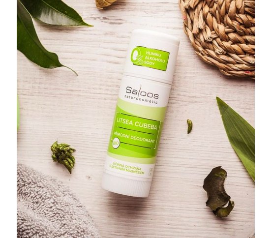 Přírodní deodorant bez sody Litsea cubeba 50ml BIO Saloos 2