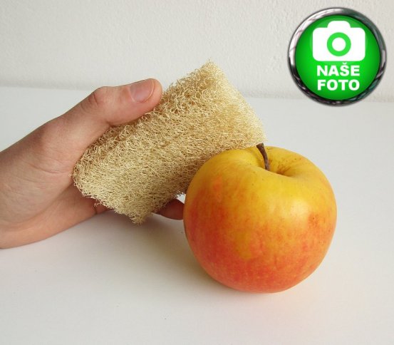 Přírodní houba na nádobí z lufy s dírkou Caribbean Sun