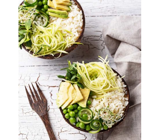 Přírodní miska z kokosu s podstavou 600ml Artemis