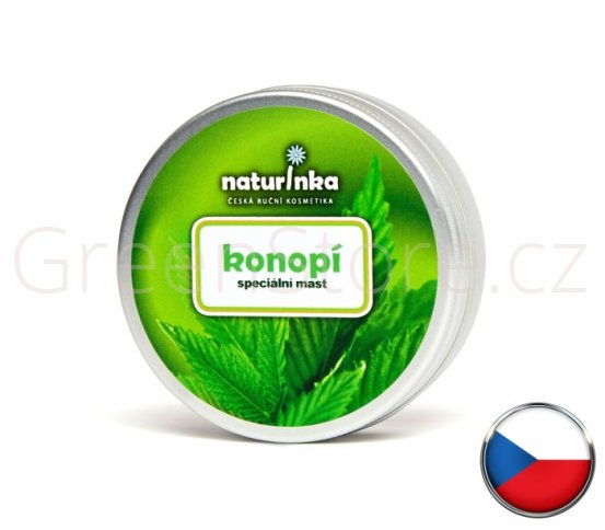 Přírodní konopná mast 80ml Naturinka