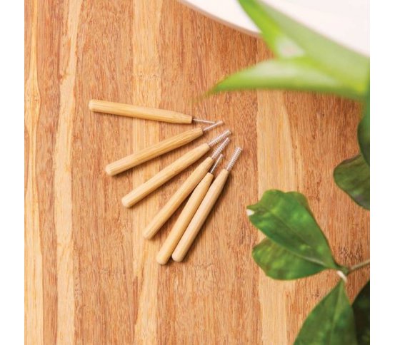 Bambusový mezizubní kartáček 0,40mm (6ks) Hydrophil 02