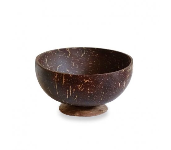 Přírodní miska z kokosu s podstavou 400ml Artemis