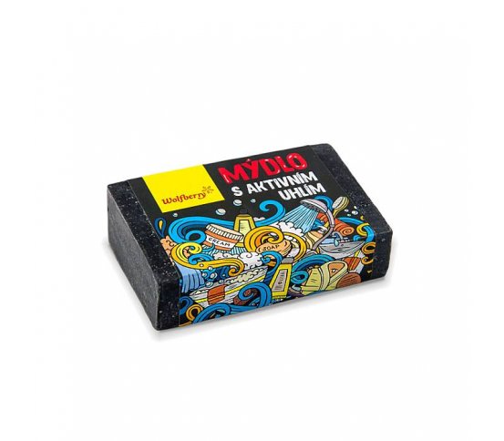 Přírodní mýdlo s aktivním uhlím 90g Wolfberry