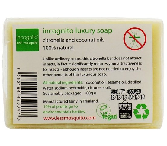 Přírodní mýdlo s citronelou proti hmyzu 100g Incognito