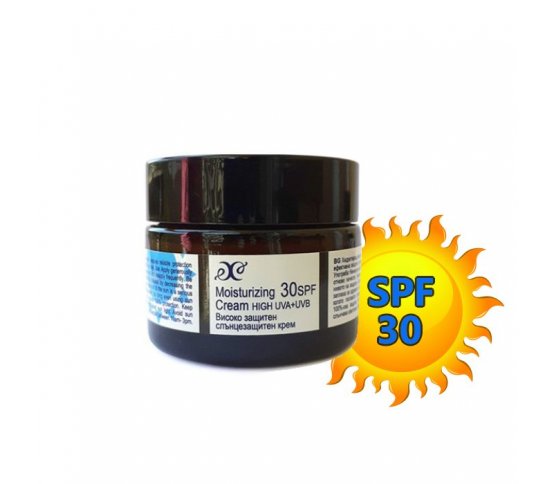 Přírodní opalovací hydratační krém na obličej 30 SPF 50ml