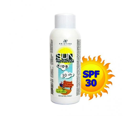 Přírodní opalovací mléko hydratační pro děti 30 SPF 200ml Hristina