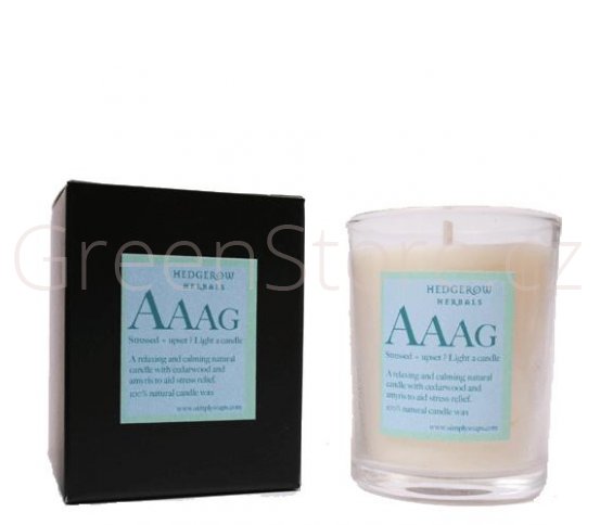 Přírodní relaxační svíčka proti stresu Aag