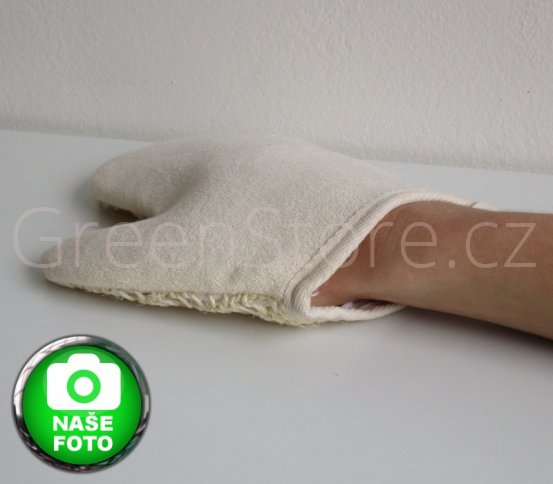 Carribean Sun přírodní rukavice z masážního sisálu