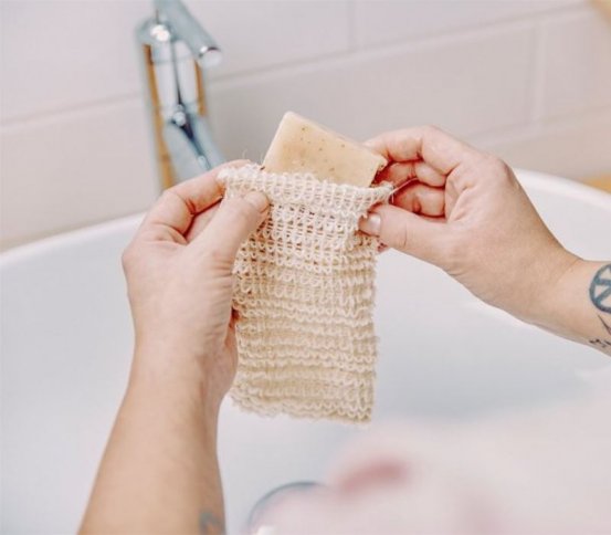 Sisalový sáček na mýdlo 8x13cm Hydrophil 1