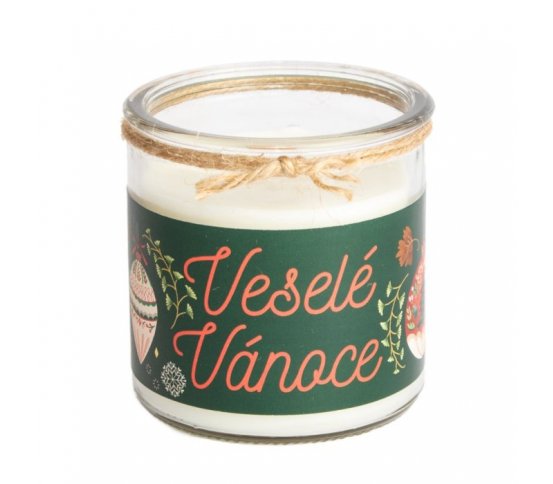 Přírodní svíčka Veselé vánoce - Sen o Vánocích 250ml Aromka