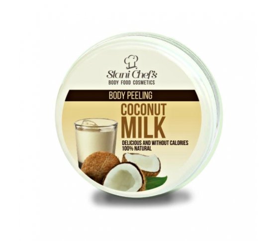 Přírodní tělový peeling kokosové mléko 250ml Hristina