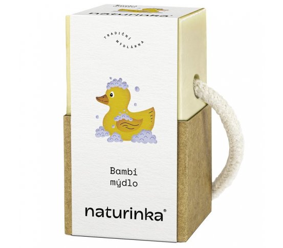 Přírodní tuhé mýdlo pro děti Bambi 210g Naturinka - expirace