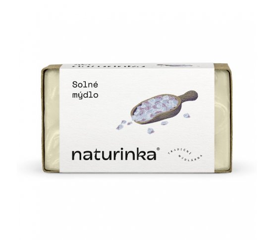 Přírodní tuhé solné mýdlo 110g Naturinka