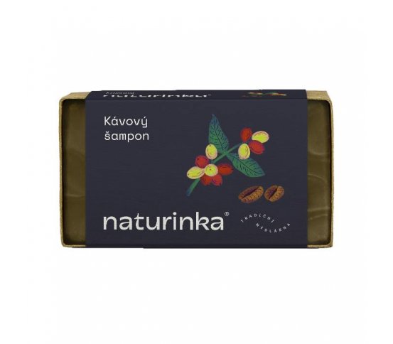 Přírodní tuhý kávový šampon 110g Naturinka