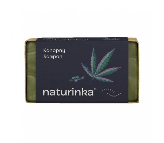 Přírodní tuhý konopný šampon 110g Naturinka