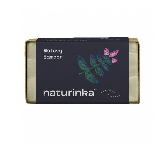 Přírodní tuhý mátový šampon 110g Naturinka