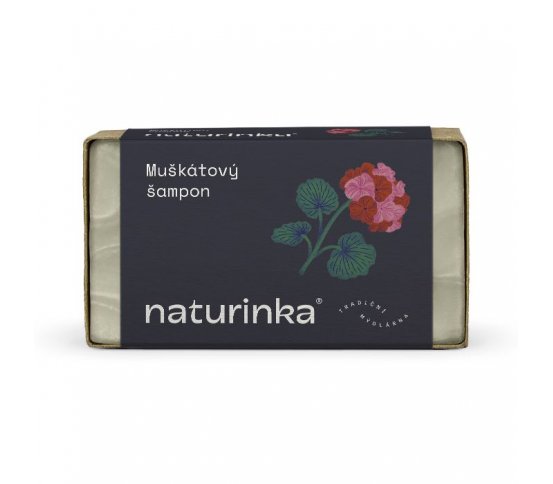 Přírodní tuhý muškátový šampon 110g Naturinka