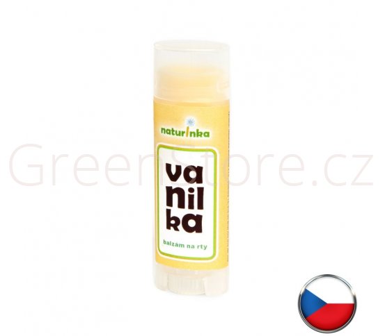 Přírodní vanilkový balzám na rty 5ml Naturinka