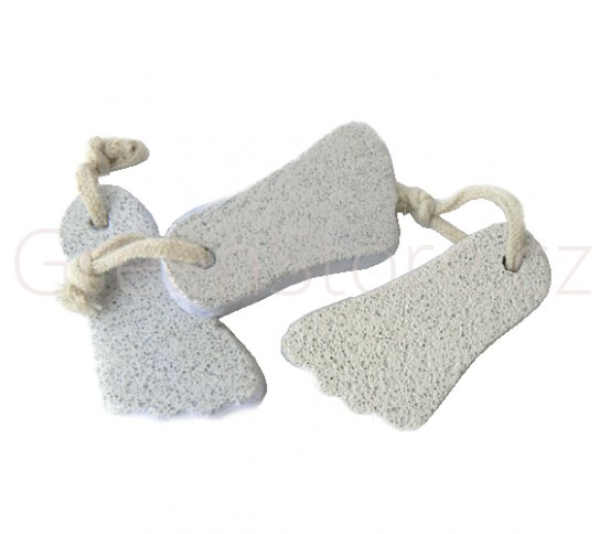 Přírodní lávová pemza ve tvaru chodidla