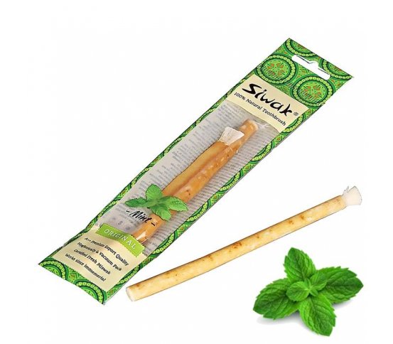Přírodní zubní kartáček Siwak, Miswak - máta