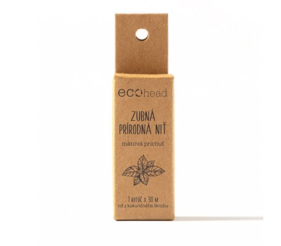 Ecohead Přírodní zubní nit s příchutí máty 30m 2