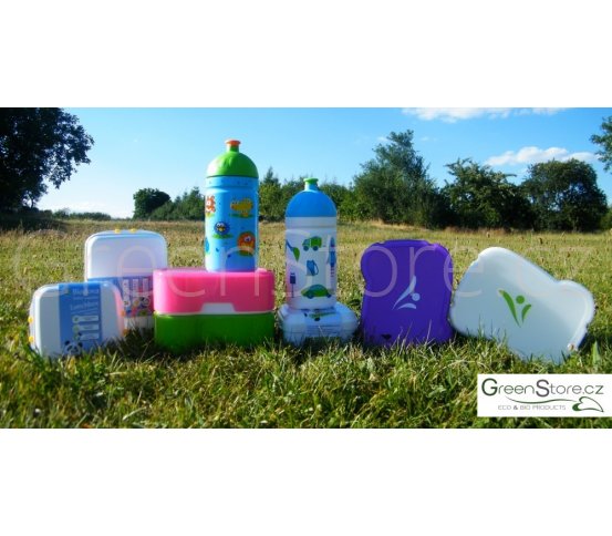 Ekologické zdravé láhve a svačinové boxy