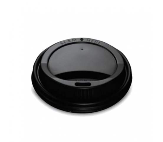 PS Černé víčko pro kelímky 300-600ml (100ks)