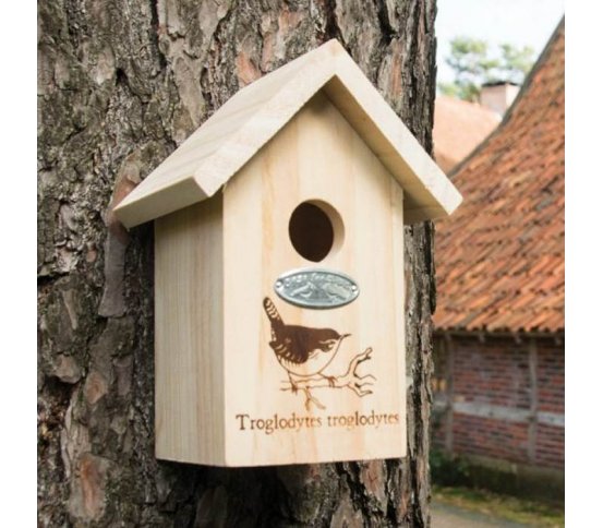 Dřevěná budka pro ptáky