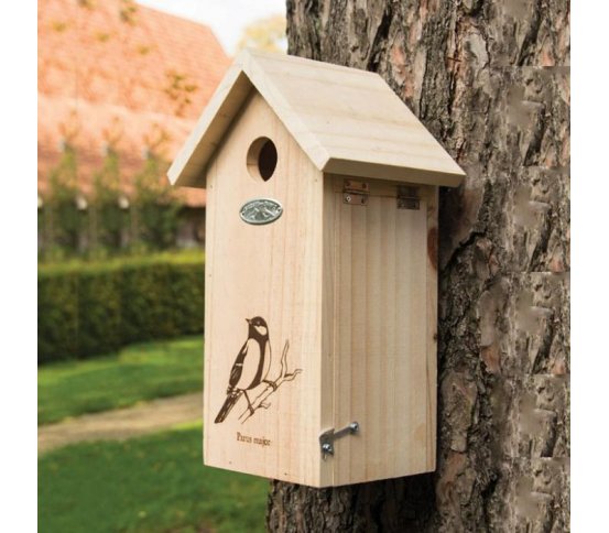 Ptačí budka sýkorník s koňadrou otvor 3,2cm