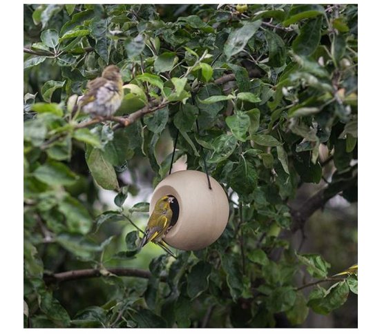 Ptačí keramické krmítko Lisa - Béžová zelená domácnost com
