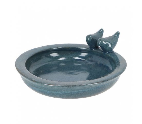 Ptačí keramické pítko 30,7cm - modré Esschert Design 1
