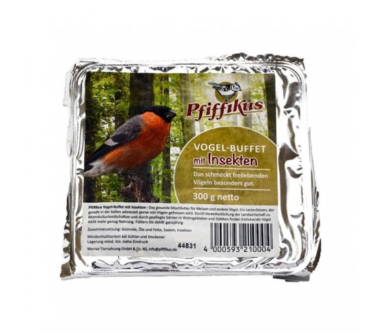 Ptačí koláč s hmyzem 300g Pfiffikus