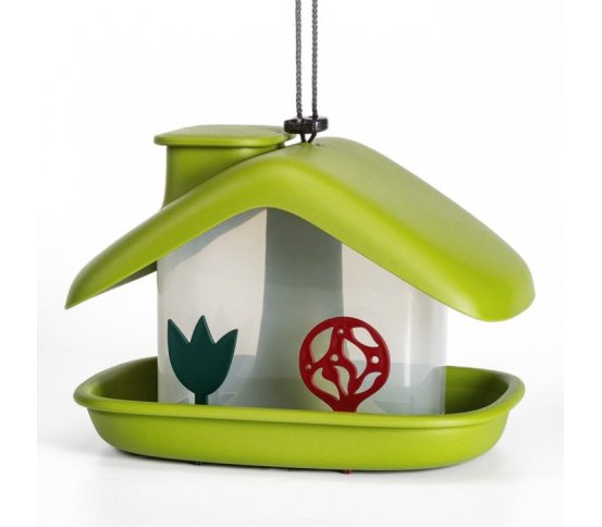 Ptačí krmítko Domek - zelené Plastia