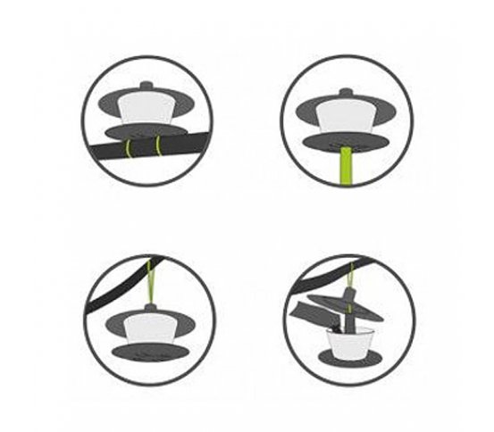 uchycení Ptačí krmítko Finch - vínová Plastia