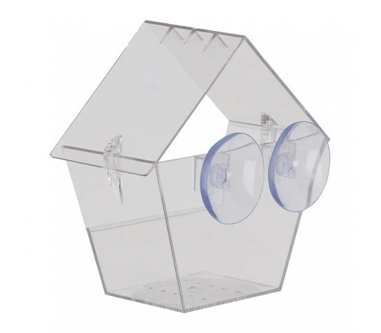 Ptačí krmítko na okno domek - transparentní Esschert Design 2