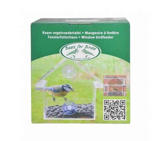 Ptačí krmítko na okno s přísavkami Esschert Design 4