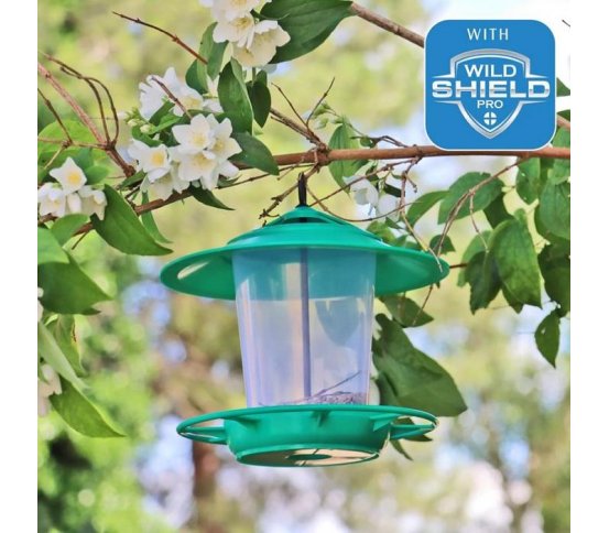 Plastové krmítko pro ptáky na zavěšení i na tyč a kůl