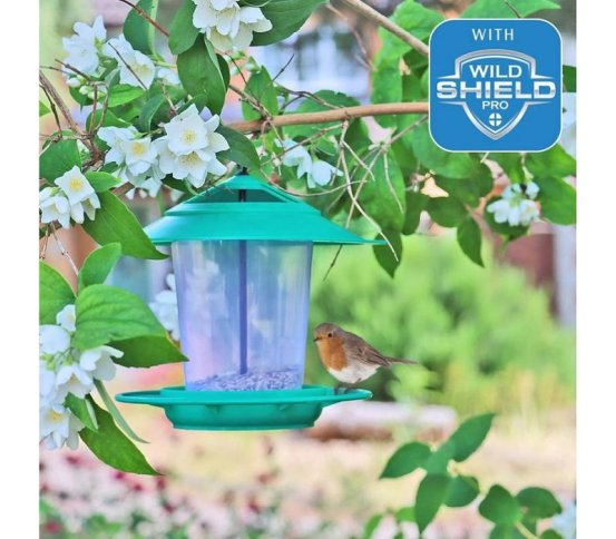 Ptačí krmítko se zásobníkem z plastu - maják