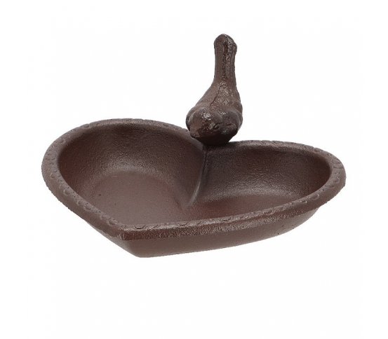 Ptačí litinové pítko Srdce 17x15x8cm Esschert Design 1