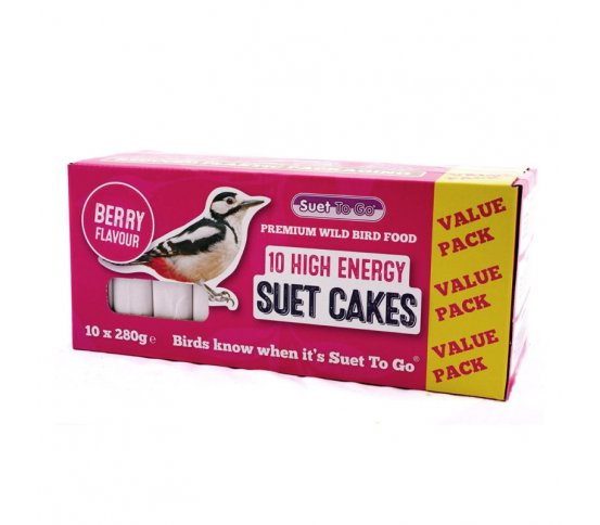 Ptačí lojové koláče s bobulemi - 10ks Suet To Go
