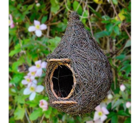 Přírodní budka pro zahradní ptáky