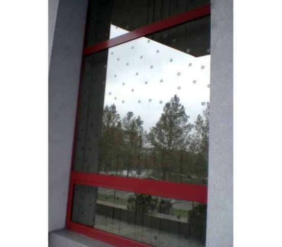 Ptačí samolepky kolečka - černé pruhy 40ks