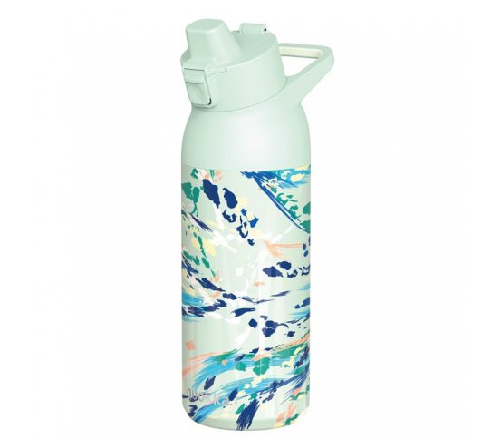 Quokka Nerezová láhev s pítkem Tide 700ml - acrylic paint