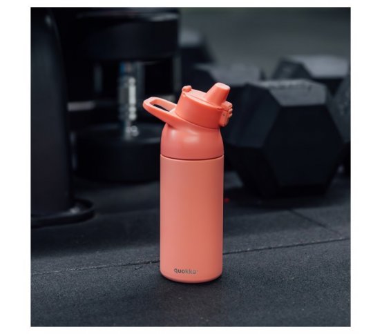 Quokka Nerezová láhev s pítkem Tide 700ml - broskvová