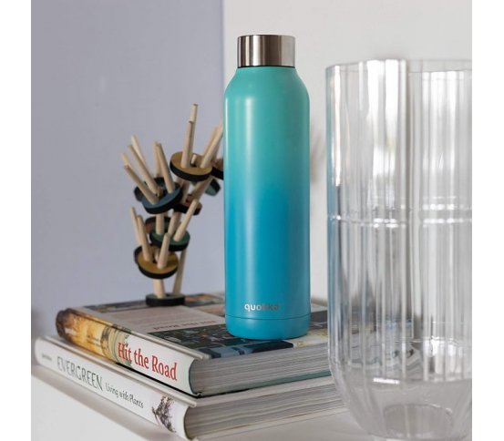 Quokka Nerezová láhev Solid 630ml - modrozelená