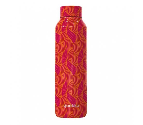 Quokka Nerezová láhev Solid 630ml - Orange Bloom
