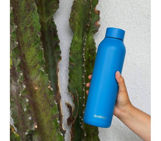 Modrá nerezová láhev termo izolační quokka