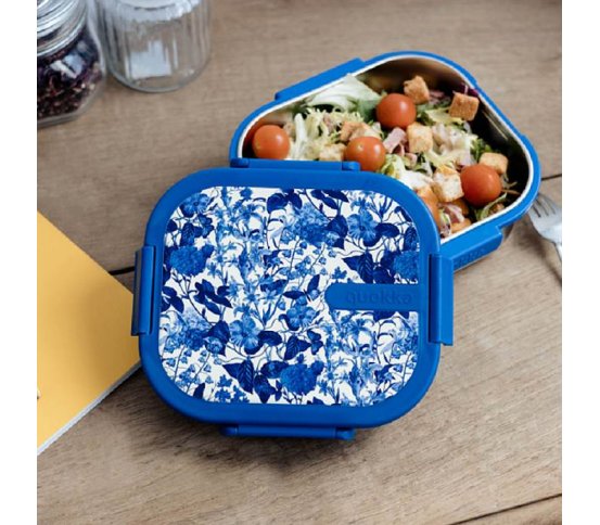Quokka Nerezový Lunch box Kai 1000ml - blue bossom 2