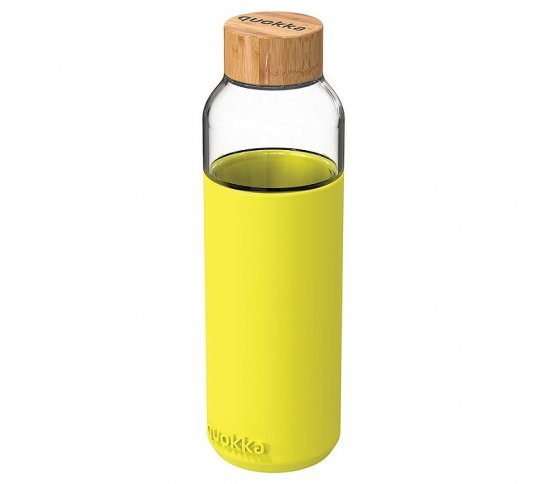 Quokka Skleněná láhev na vodu Flow 660ml - neongreen
