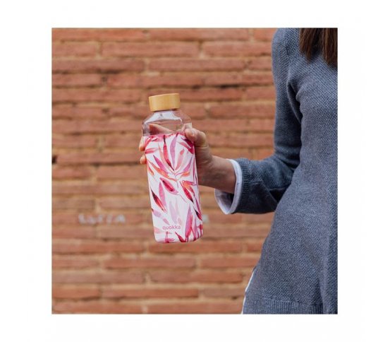 Quokka Skleněná láhev na vodu s těsnícím víčkem